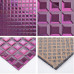 Purple Mirror Glass Backsplash Modern 3d Crystal Tile Bathroom Mirrored Wall Tiles 5 Side Pyramid Designs