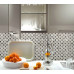 Crystal Glass Silver Mosaic Tile Kitchen Backsplash Small Wall Tiles Bathroom Shower Accent Tile