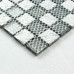 Clear Blue Crystal Square Backsplash Tile Silver Coated Glass Mosaic Bathroom Wall and Floor Tiles