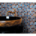 Antique Glass Mosaic Tile Multi Colored Crystal Backsplash Tile for Kitchen Glossy Accent Bathroom Tiles
