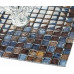 Antique Glass Mosaic Tile Multi Colored Crystal Backsplash Tile for Kitchen Glossy Accent Bathroom Tiles