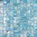 Sky Blue Mother of Pearl Tile Stained Shell Mosaic for Kitchen Backsplash Bathroom Shower Wall Tiles