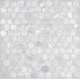 Ultra White Mother of Pearl Tile Penny Round Shell Mosaic Backsplash Kitchen Bathroom Wall Tiles (Tile Size: 1" x 1" x 1/12")