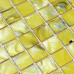 Yellow Mother of Pearl Tile Stained Shell Mosaic for Kitchen Backsplash Bathroom Shower Wall Tiles