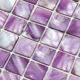 Purple Mother of Pearl Tile Stained Shell Mosaic for Kitchen Backsplash Bathroom Shower Wall Tiles