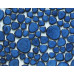 Blue Porcelain Pebble Tile Heart-shaped Ceramic Mosaic Backsplash Glazed Floor Tile Pebbles