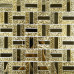 Mirror Glass Backsplash Tile Gold Crystal Mirrored Tile for Kitchen and Bathroom Walls