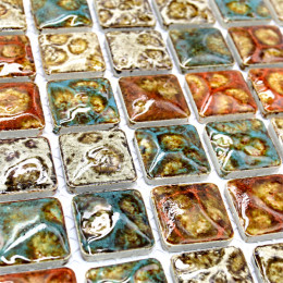Glazed Porcelain Mosaic Italian Tile Backsplash Colorful Ceramic Tile Shower Wall Bathroom and Kitchen Tiles