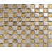 Gold Clear Crystal Backsplash Silver Coated Glass Mosaic Accent Bathroom Tile Kitchen Back Splashes