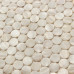 Ultra White Mother of Pearl Tile Penny Round Shell Mosaic Backsplash Kitchen Bathroom Wall Tiles (Tile Size: 4/5" x 4/5" x 1/12")
