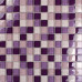 Glass Mosaic Tile with Purple Pink and White Crystal Backsplash for Kitchen and Bathroom and Accent Wall