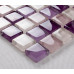Glass Mosaic Tile with Purple Pink and White Crystal Backsplash for Kitchen and Bathroom and Accent Wall