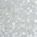 White Mother of Pearl Tile Backsplash Square Shell Mosaic Seamless Bathroom Wall Tiles (Tile Size: 4/5" x 4/5" x 1/12")