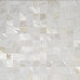 White Mother of Pearl Tile Backsplash Pad Seamless Shell Mosaic Kitchen and Bathroom Tiles (Tile Size: 1" x 1" x 5/16")