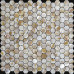 Natural Mother of Pearl Tile Backsplash Hexagon Shell Mosaic Kitchen and Bathroom Wall Tiles (Tile Size: 4/5" x 4/5" x 1/12")