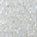 White Mother of Pearl Tile Backsplash Square Shell Mosaic Seamless Bathroom Wall Tiles (Tile Size: 3/5" x 3/5" x 1/12")