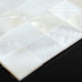 White Mother of Pearl Tile Backsplash Square Shell Mosaic Seamless Bathroom Wall Tiles (Tile Size: 3/5" x 3/5" x 1/12")