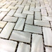 White Mother of Pearl Tile Backsplash Herringbone Shell Mosaic Bathroom Wall Tiles (Tile Size: 3/5" x 1-1/6" x 1/12")