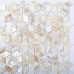 Natural Mother of Pearl Tile Backsplash 3D Cube Shell Mosaic Kitchen and Bathroom Wall Tiles (Tile Size: 1" x 1-5/8" x 1/12")