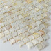 Natural Pink Mother of Pearl Tile Backsplash Fish Scale Shell Mosaic Kitchen and Bathroom Tiles (Tile Size: 1" x 1" x 1/12“)