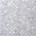 Ultra White Mother of Pearl Tile Backsplash Fish Scale Shell Mosaic Kitchen and Bathroom Wall Tiles (Tile Size: 1" x 1" x 1/12“)