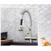 Ultra White Mother of Pearl Tile Backsplash Fish Scale Shell Mosaic Kitchen and Bathroom Wall Tiles (Tile Size: 1" x 1" x 1/12“)