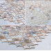 Iridescent Mother of Pearl Tile Backsplash Fish Scale Shell Mosaic Kitchen and Bathroom Wall Tiles (Tile Size: 1" x 1" x 1/12“)