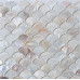 Natural Mother of Pearl Tile Backsplash Fish Scale Shell Mosaic Kitchen and Bathroom Wall Tiles (Tile Size: 1" x 1" x 1/12“)