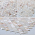 Natural Mother of Pearl Tile Backsplash Fish Scale Shell Mosaic Kitchen and Bathroom Wall Tiles (Tile Size: 1" x 1" x 1/12“)