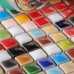 Glazed Porcelain Mosaic Tile Multi-Color Kitchen Backsplash Wall Tiles Ceramic Small Tile Squares