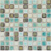 Blue and Brown Porcelain Mosaic Glazed Ceramic Tile Backsplash Bathroom Shower Wall Tiles