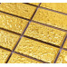 Luxury Gold Ceramic Brick Slip-Resistant Rectangle 1 x 2 In. Porcelain Tile Glitter Bathroom Floor Tiles